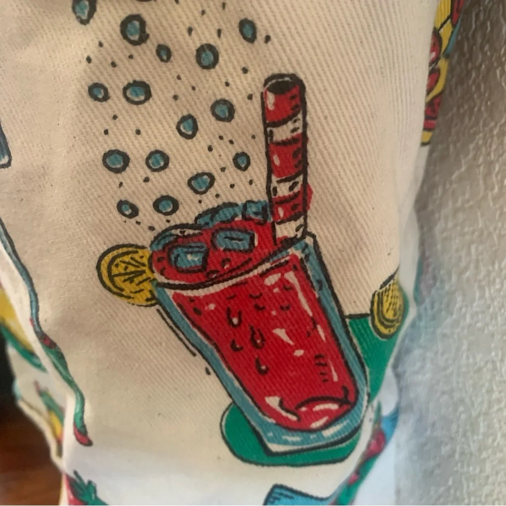 Vintage Grilla Gear Apron Outdoor BBQ Pattern Thick Cotton Fully Adjustable s-xl